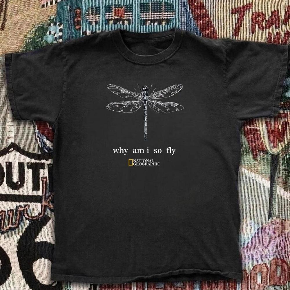 National Geographic Black Dragonfly T-Shirt